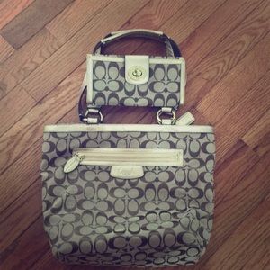 Coach purse and wallet